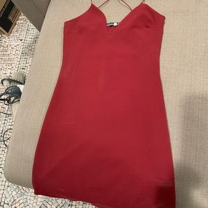 Boohoo bodycon red dress